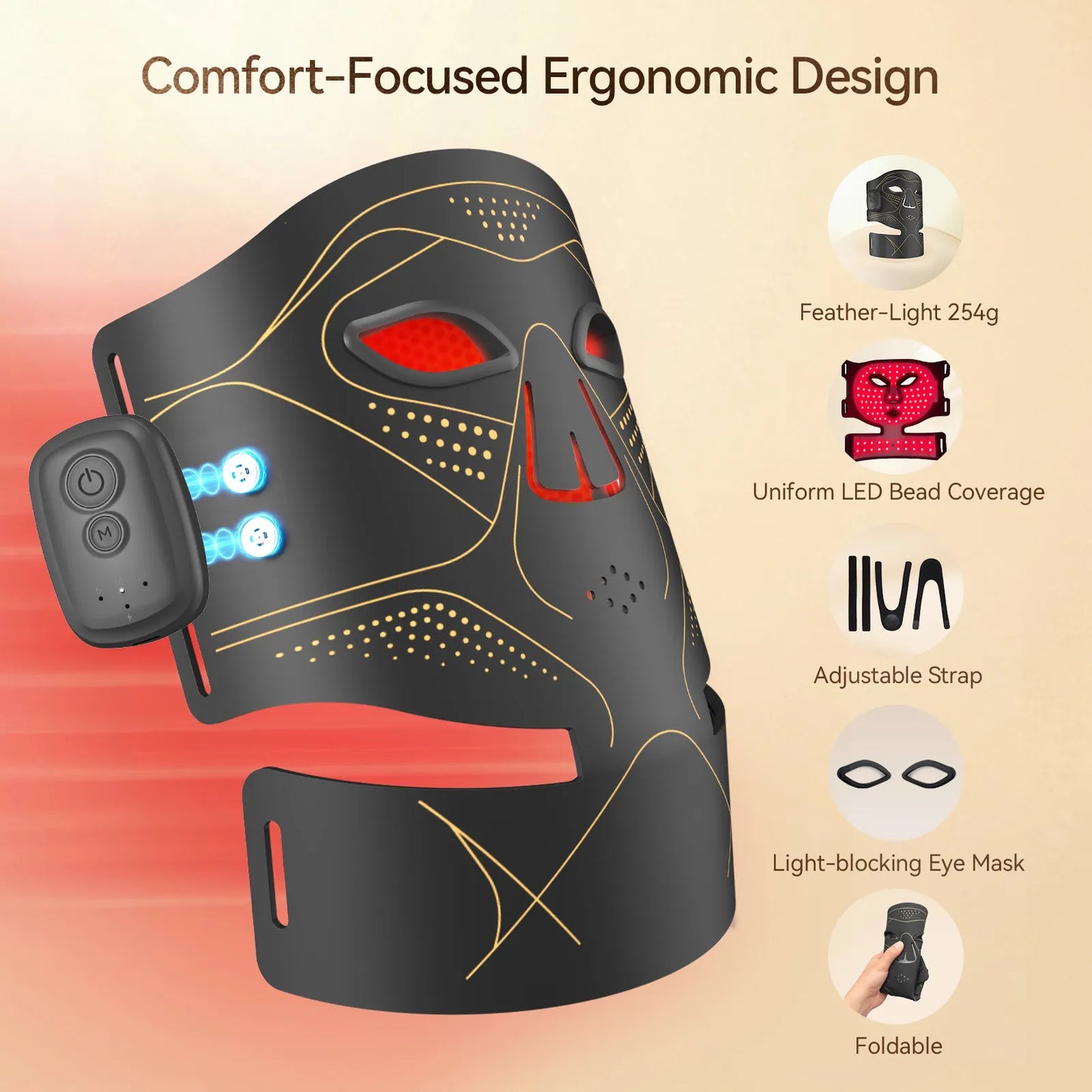 RICIAL LumaVeil LED Light Therapy Mask