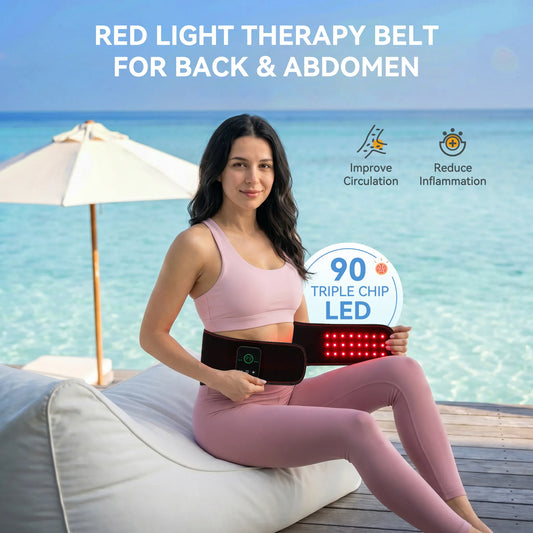 RICIAL SlimLuma red light therapy belt for belly and stretch marks