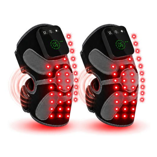 Two RICIAL FlexiLuma red light therapy knee wraps, 2-pack