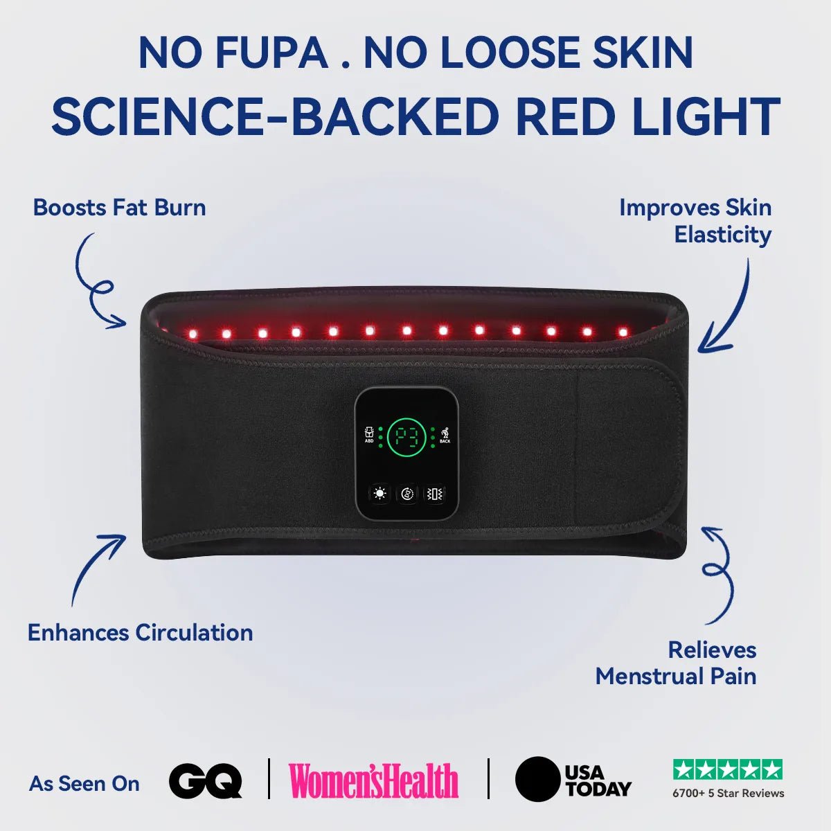 New Massage Red Light Body Shaping & Pain Relief Belt - RICIAL