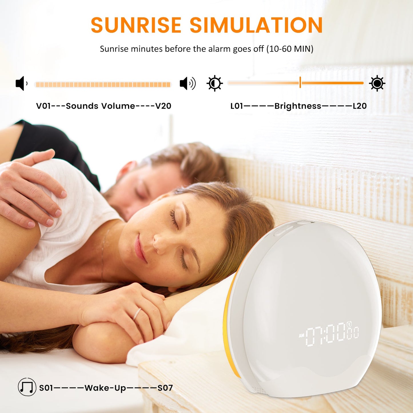 Ricial Light Therapy Sleep & Wake Clock – 10,000 Lux for Mood & Energy - Rical丨Red Light Therapy Device