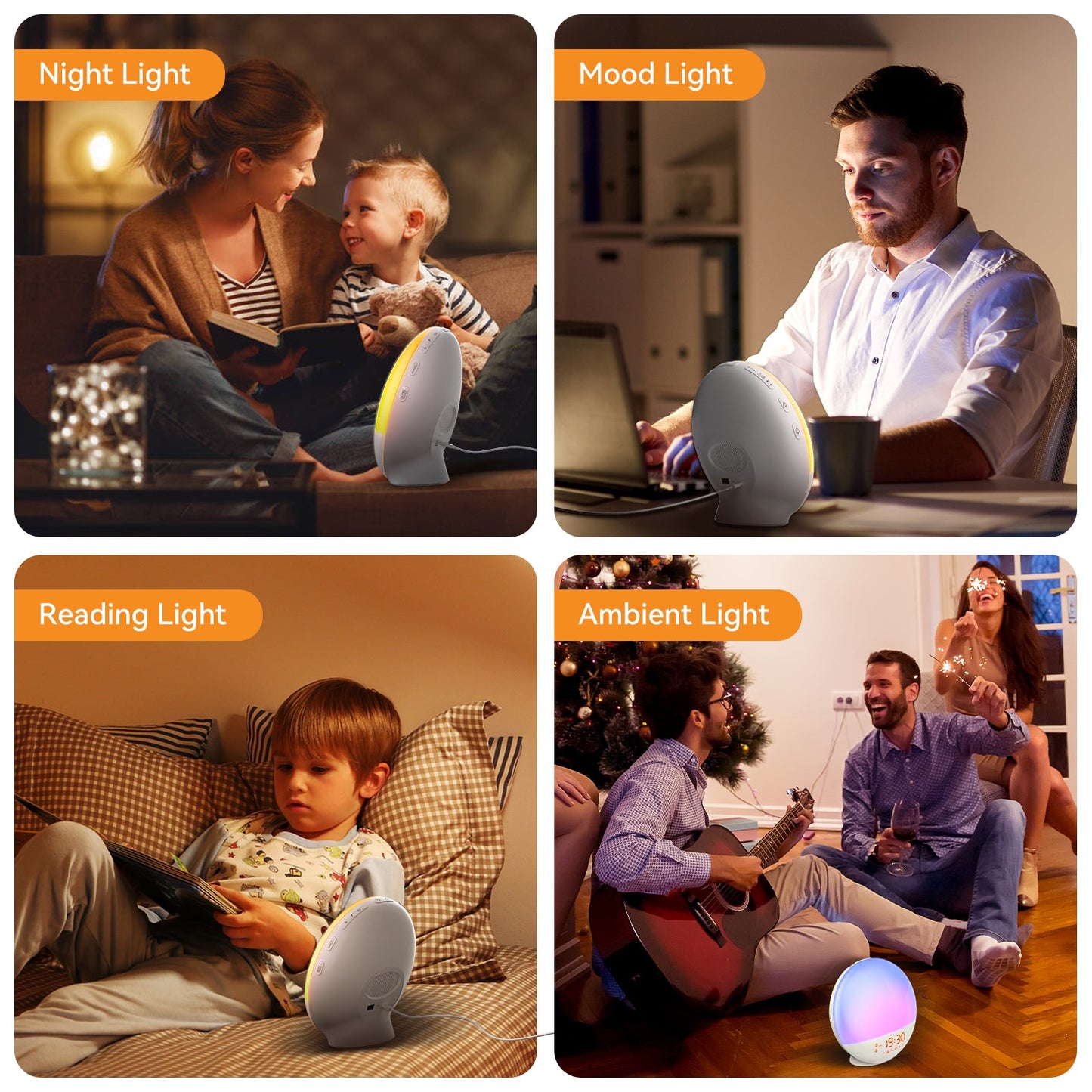 Ricial Sunrise & Sleep Therapy Clock - Rical丨Red Light Therapy Device