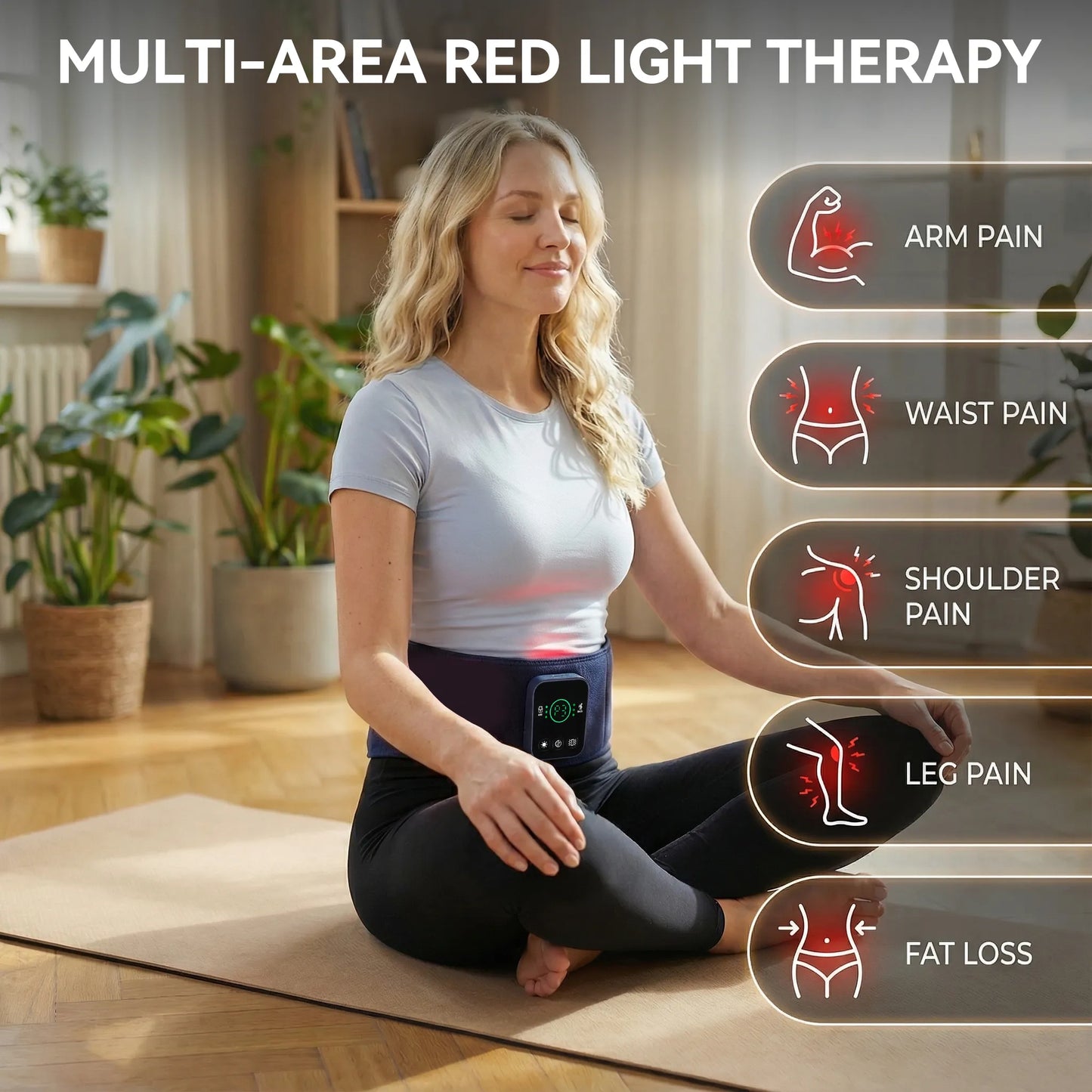 RICIAL Red Light Therapy Belt for Different Body Areas