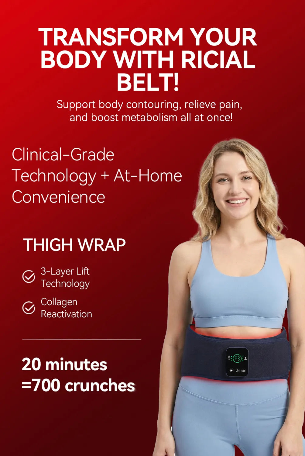 transform your body with ricial red light therapy  belt desktop mobile