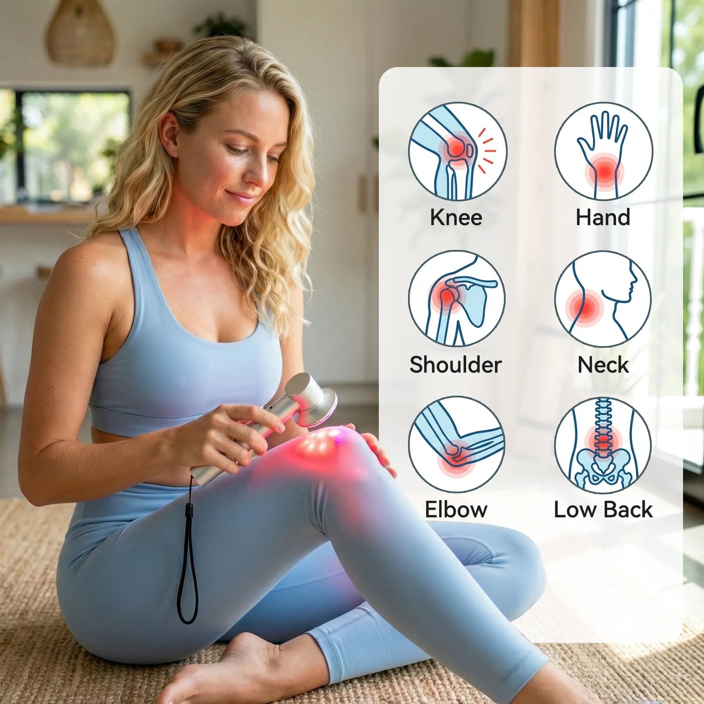 RICIAL LumaPulse Red Light Therapy Device Application Areas