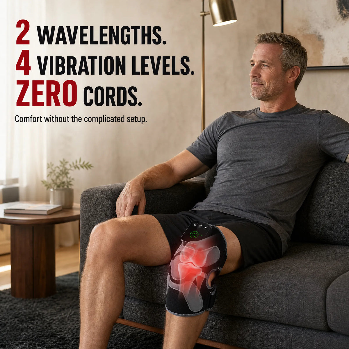 RICIAL FlexiLuma Red Light Therapy Knee Wrap