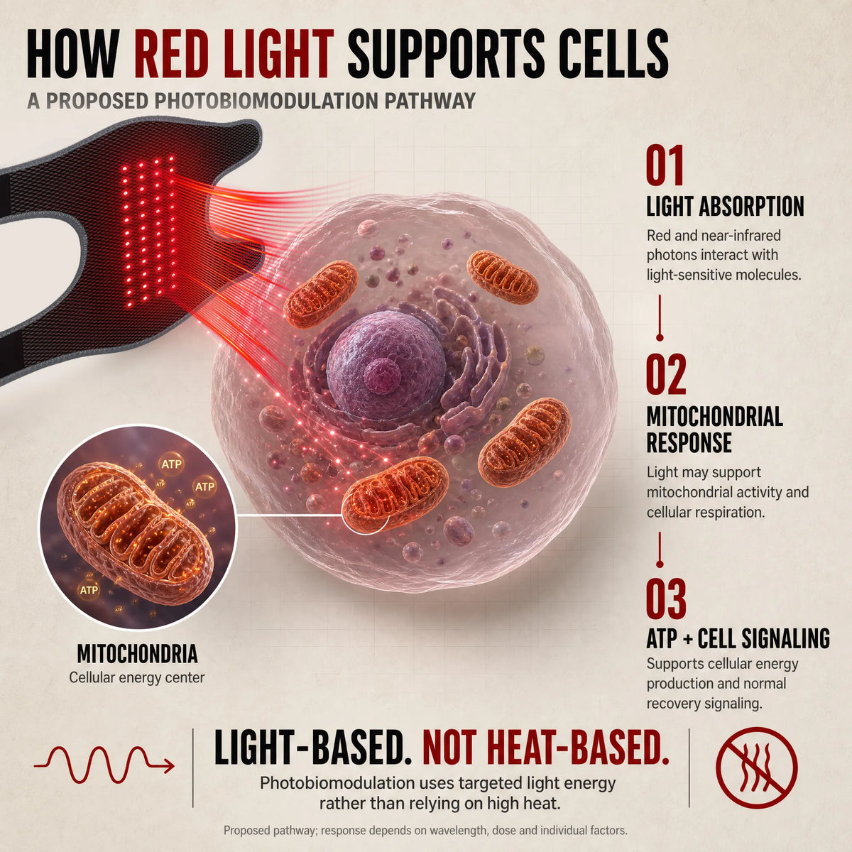RICIAL FlexiLuma Red Light Therapy Knee Wrap