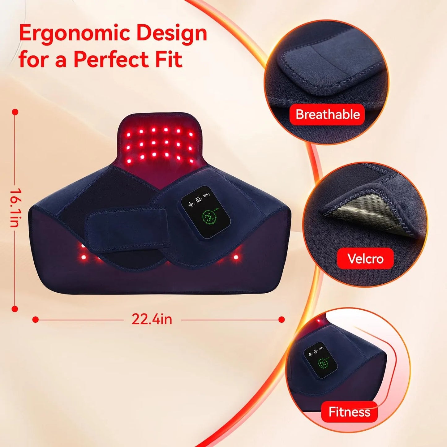 RICIAL SootheLuma Red Light Therapy Neck & Shoulder Wrap
