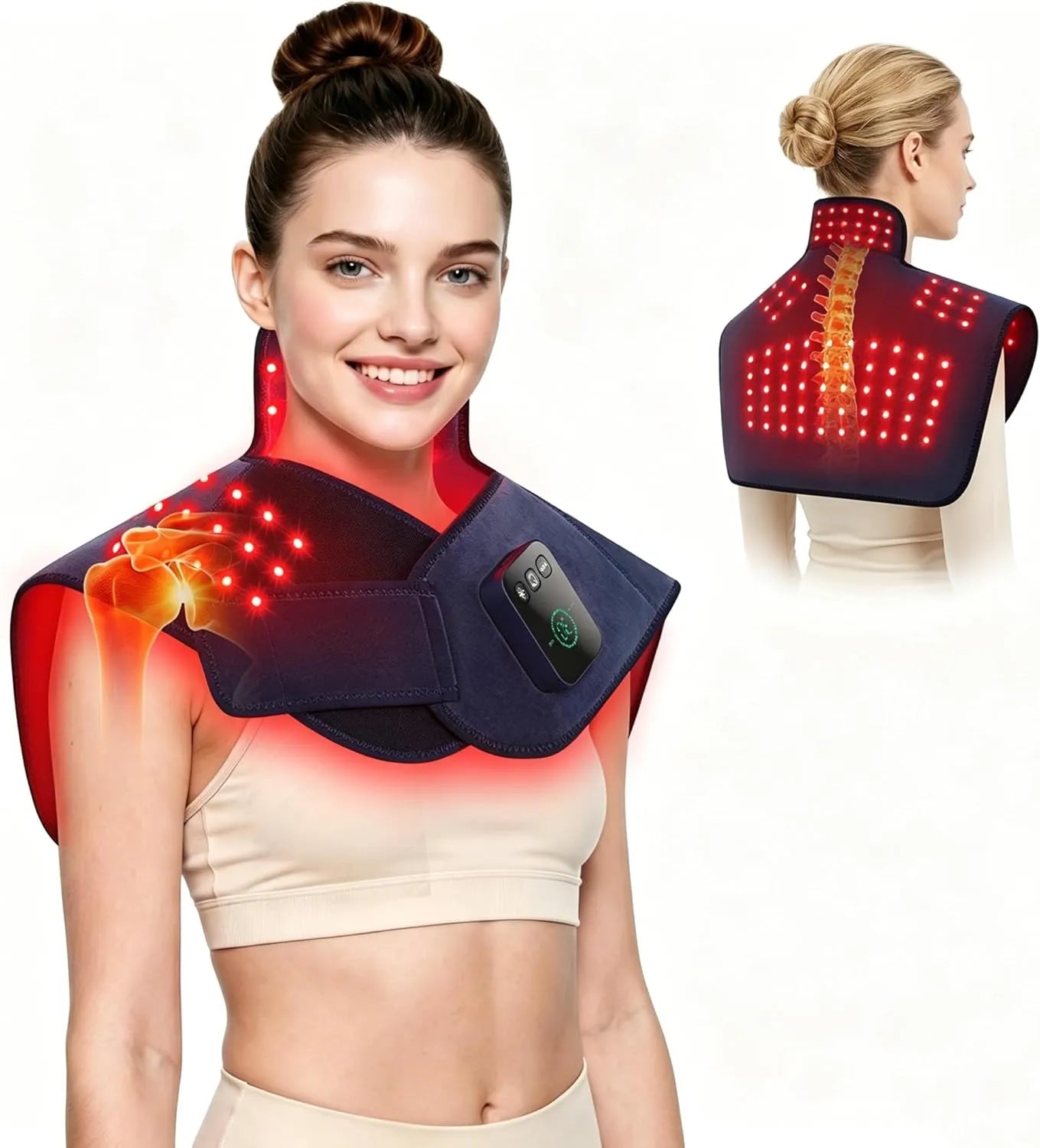 RICIAL SootheLuma Red Light Therapy Neck & Shoulder Wrap