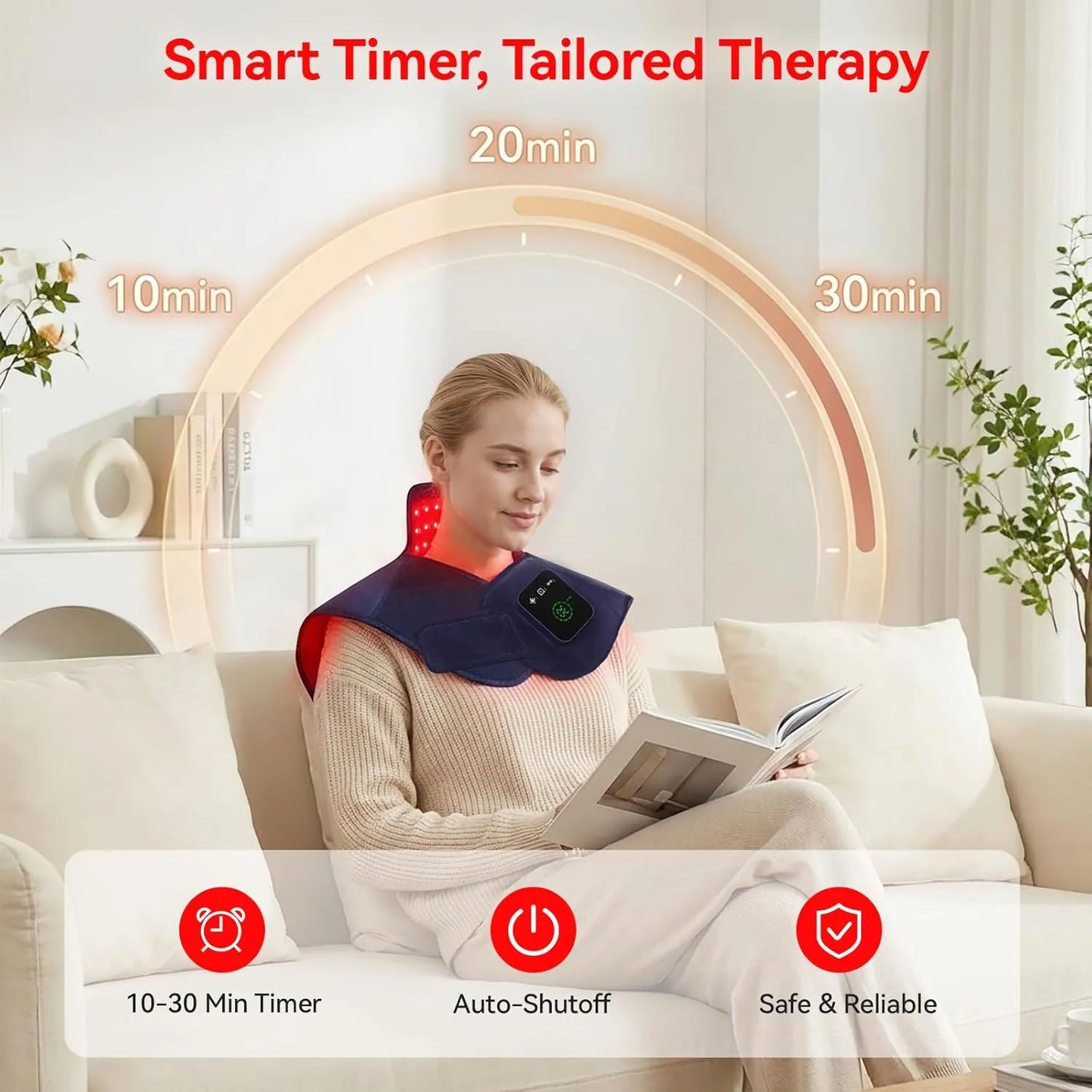 RICIAL SootheLuma Red Light Therapy Neck & Shoulder Wrap