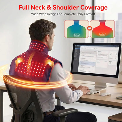 RICIAL SootheLuma Red Light Therapy Neck & Shoulder Wrap