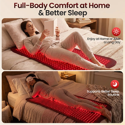 RICIAL ThermoFlex Red Light Therapy Mat（43" × 26"）