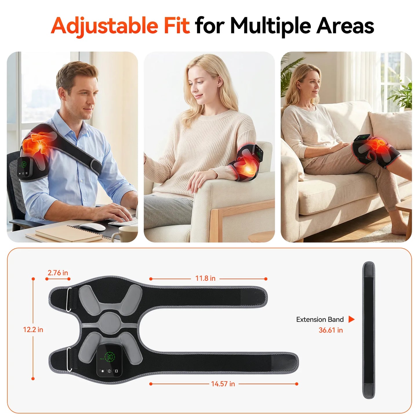 RICIAL FlexiLuma Red Light Therapy Knee Wrap