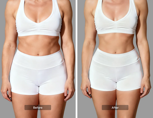 red light therapy before and after