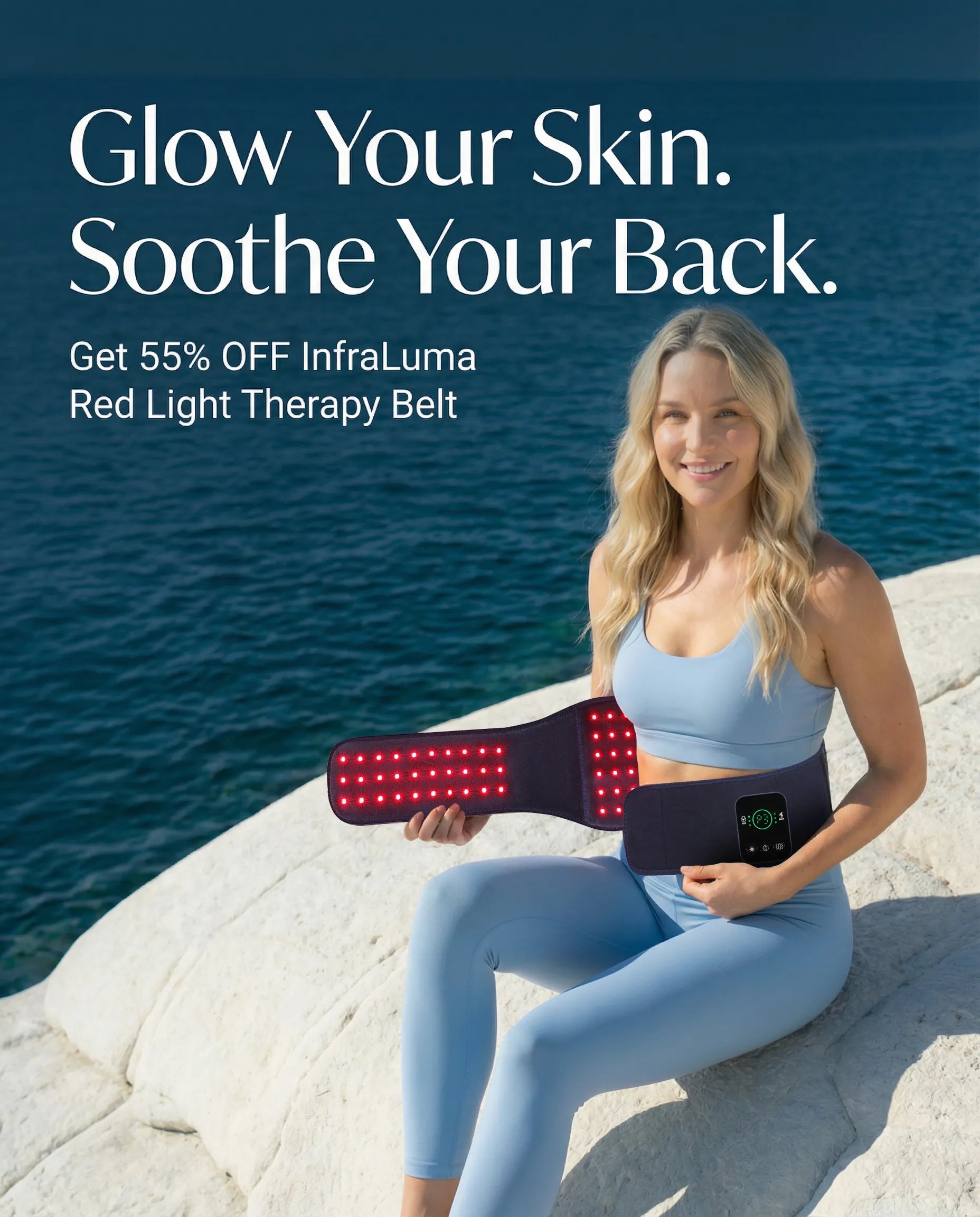 RICIAL Red Light Therapy Belt Mobile Banner