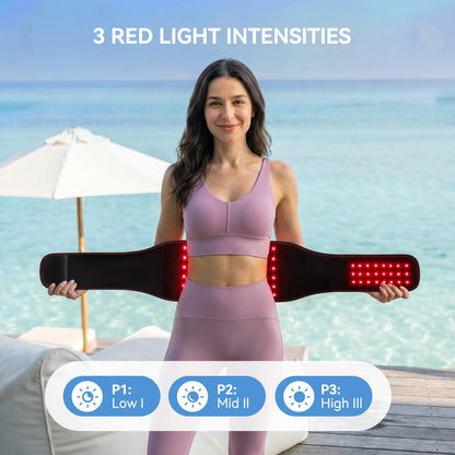 RICIAL SlimLuma red light therapy belt for belly and stretch marks