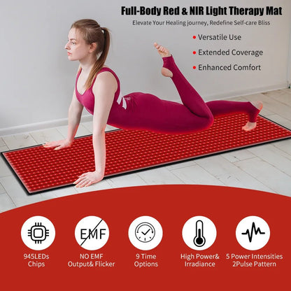 Red And Infrared Light Therapy Mat （63" × 24"） - RICIAL