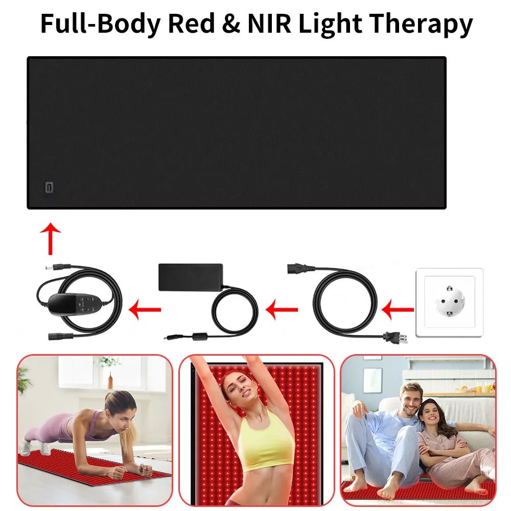 Red And Infrared Light Therapy Mat （63" × 24"） - RICIAL