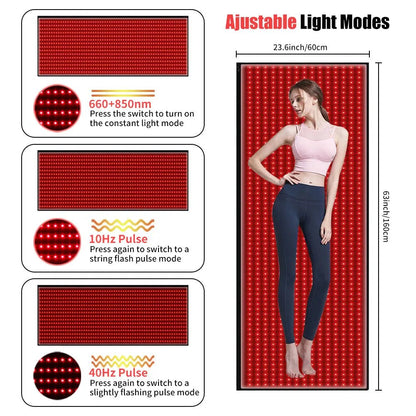 Red And Infrared Light Therapy Mat （63" × 24"） - RICIAL