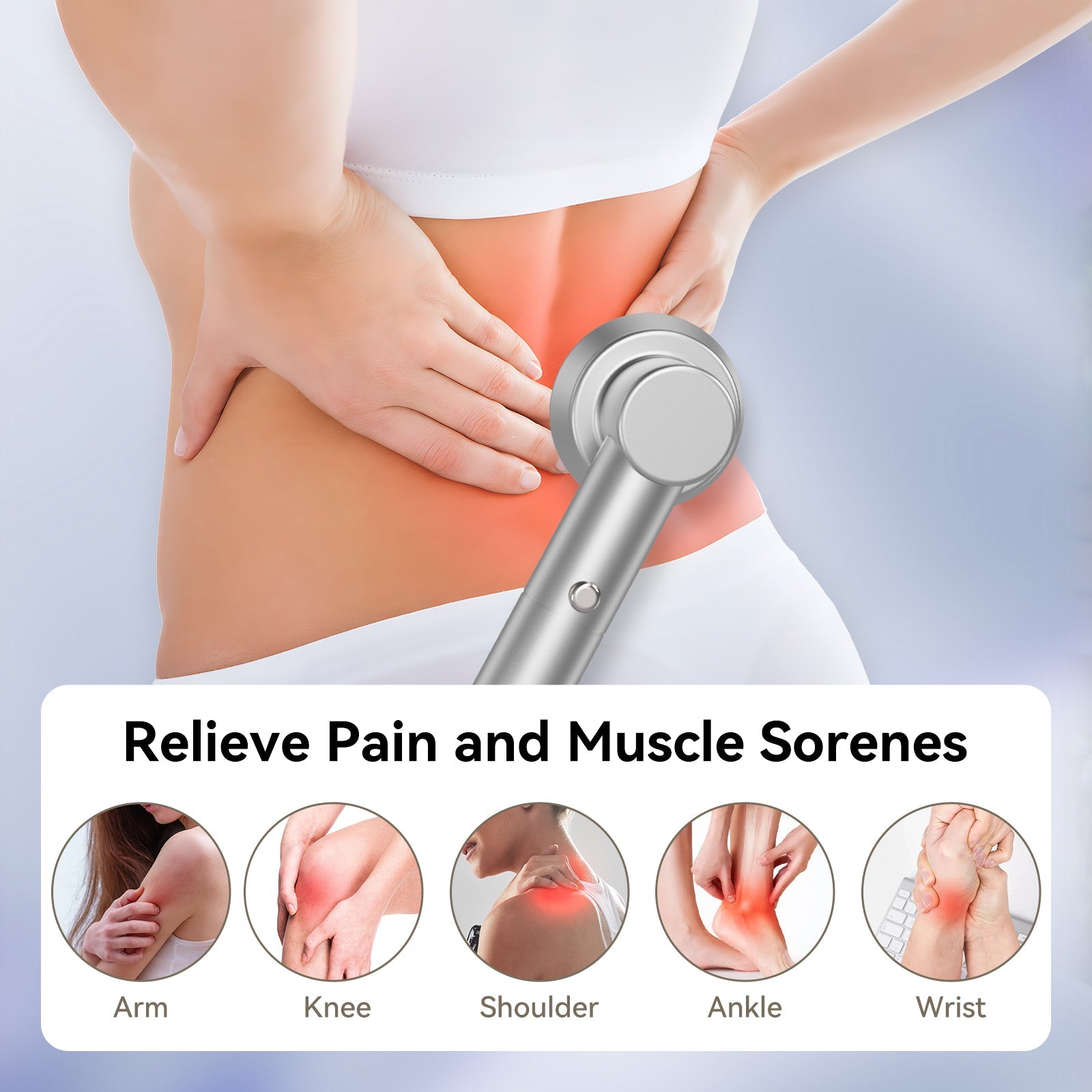 RICIAL Cold Laser Therapy Device Pain Relief for Joints & Muscles - Rical丨Red Light Therapy Device