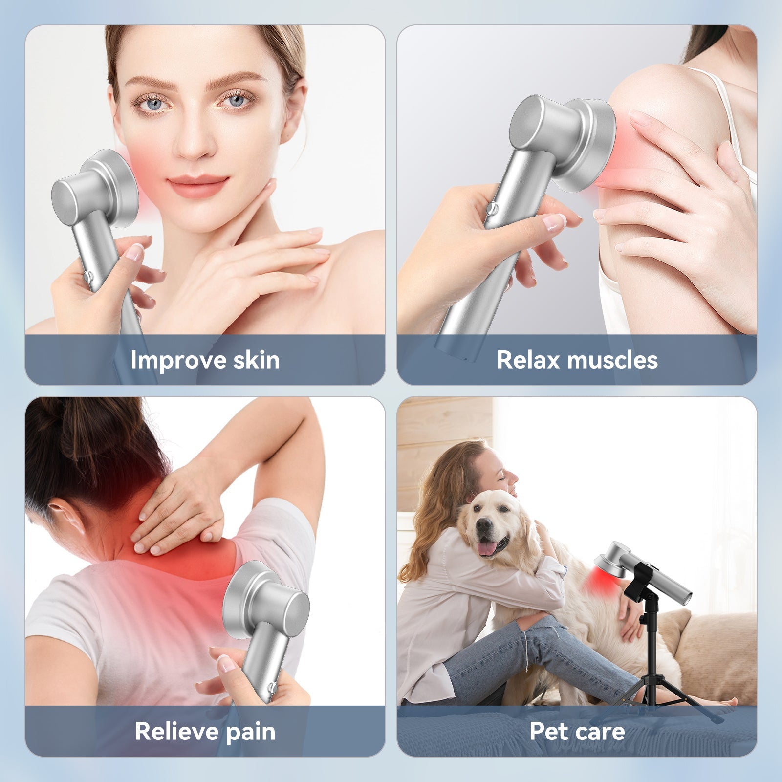 RICIAL Cold Laser Therapy Device Pain Relief for Joints & Muscles - Rical丨Red Light Therapy Device