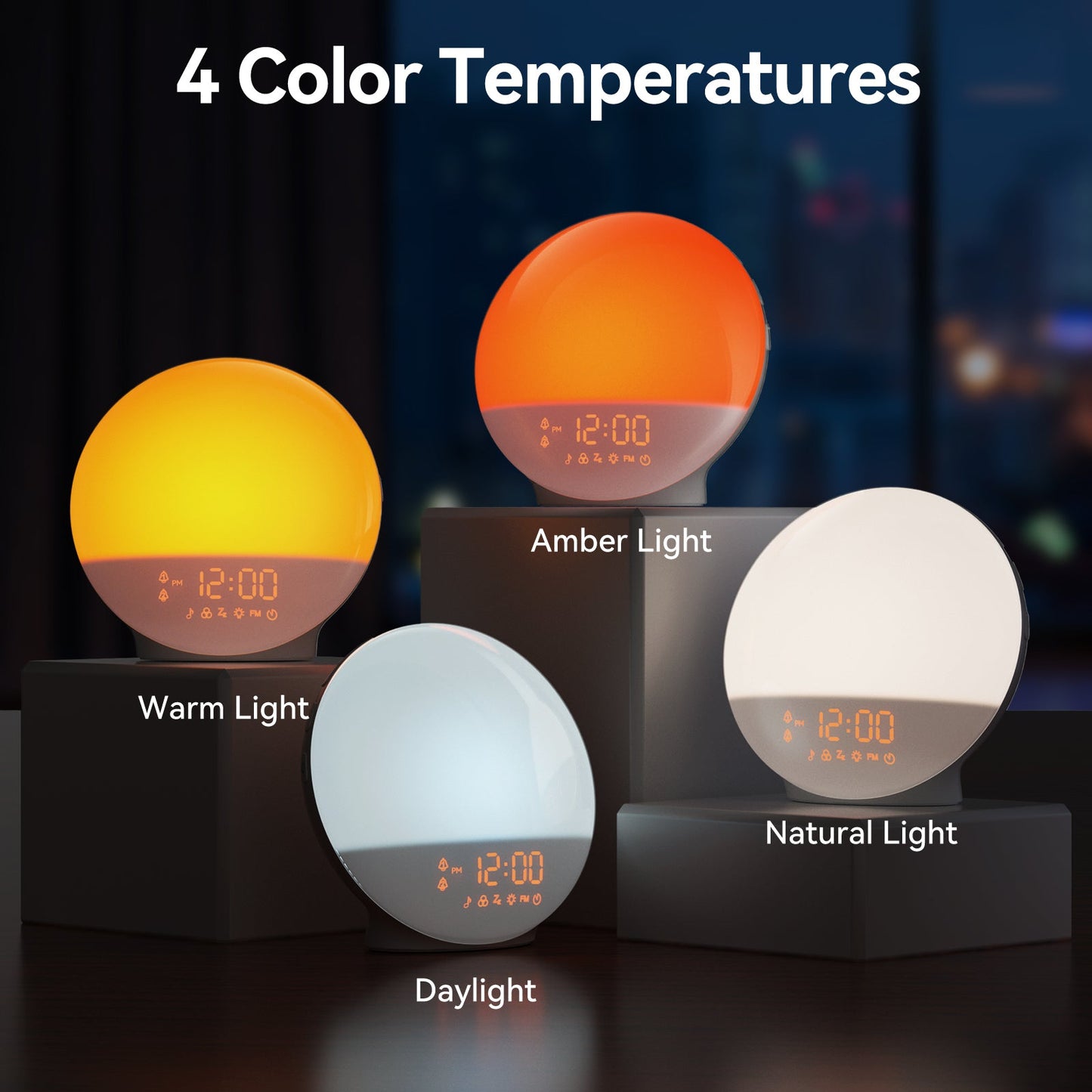 Ricial Sunrise & Sleep Therapy Clock - Rical丨Red Light Therapy Device