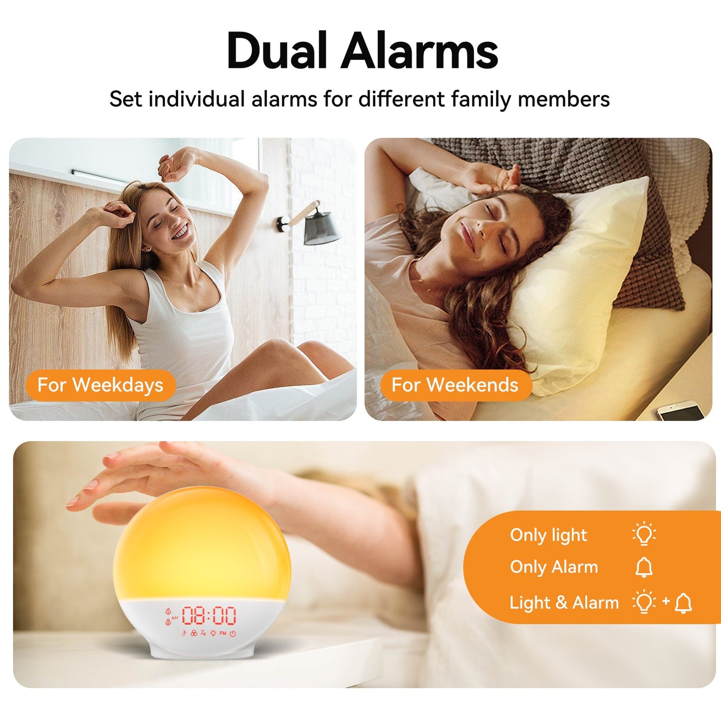 Ricial Sunrise & Sleep Therapy Clock - Rical丨Red Light Therapy Device