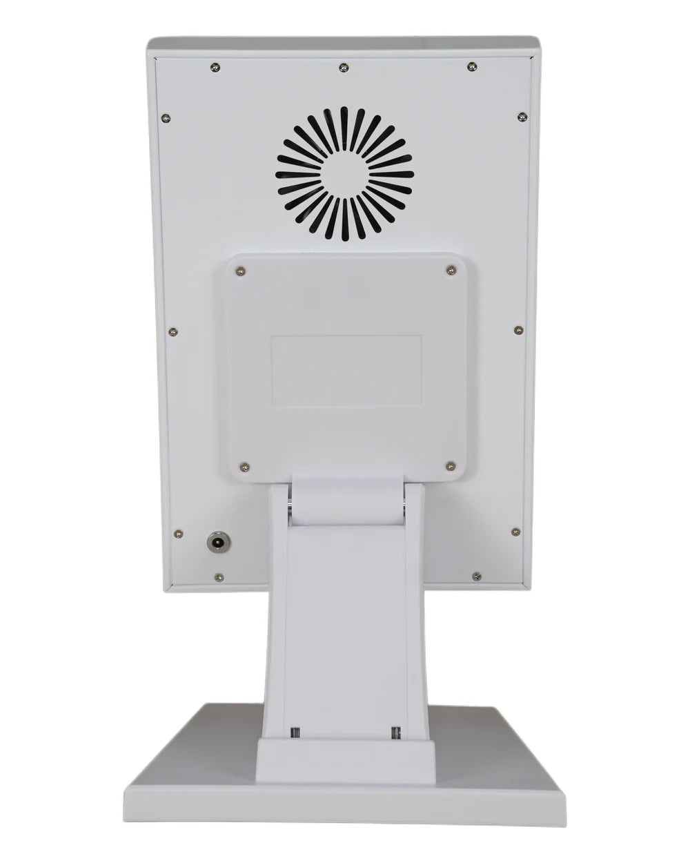 400W rear view with cooling fan and desktop stand with desktop stand