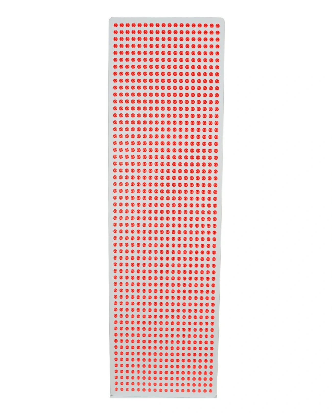 HorizonLuma 5000W matte white panel with red LEDs illuminated ; panel body without floor base