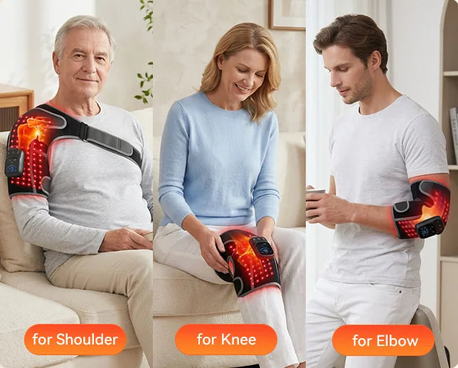 The wrap worn on a shoulder, a knee and an elbow