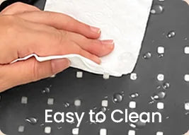 Wiping the LED surface clean with a tissue